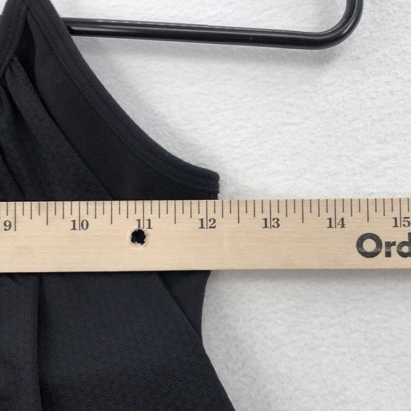 LULULEMON Womens Black Sleeveless Built In Bra Racerback Activewear Tank Top 4 - Picture 4 of 7